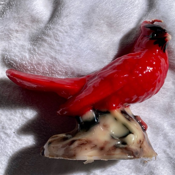 Vintage Red Cardinal Bird Candle - Picture 6 of 12